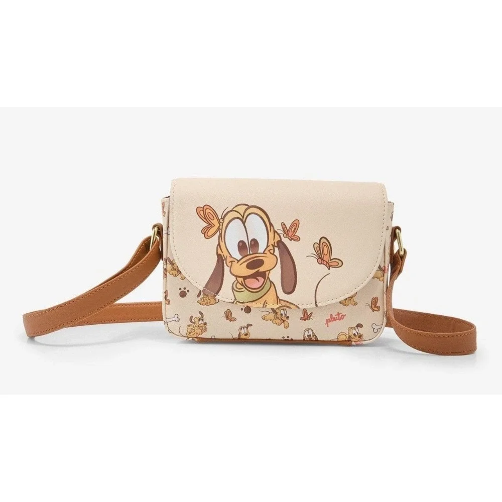 NEW Loungefly Disney‎ Baby Pluto & Butterflies Mini Crossbody Bag & WALLET Set